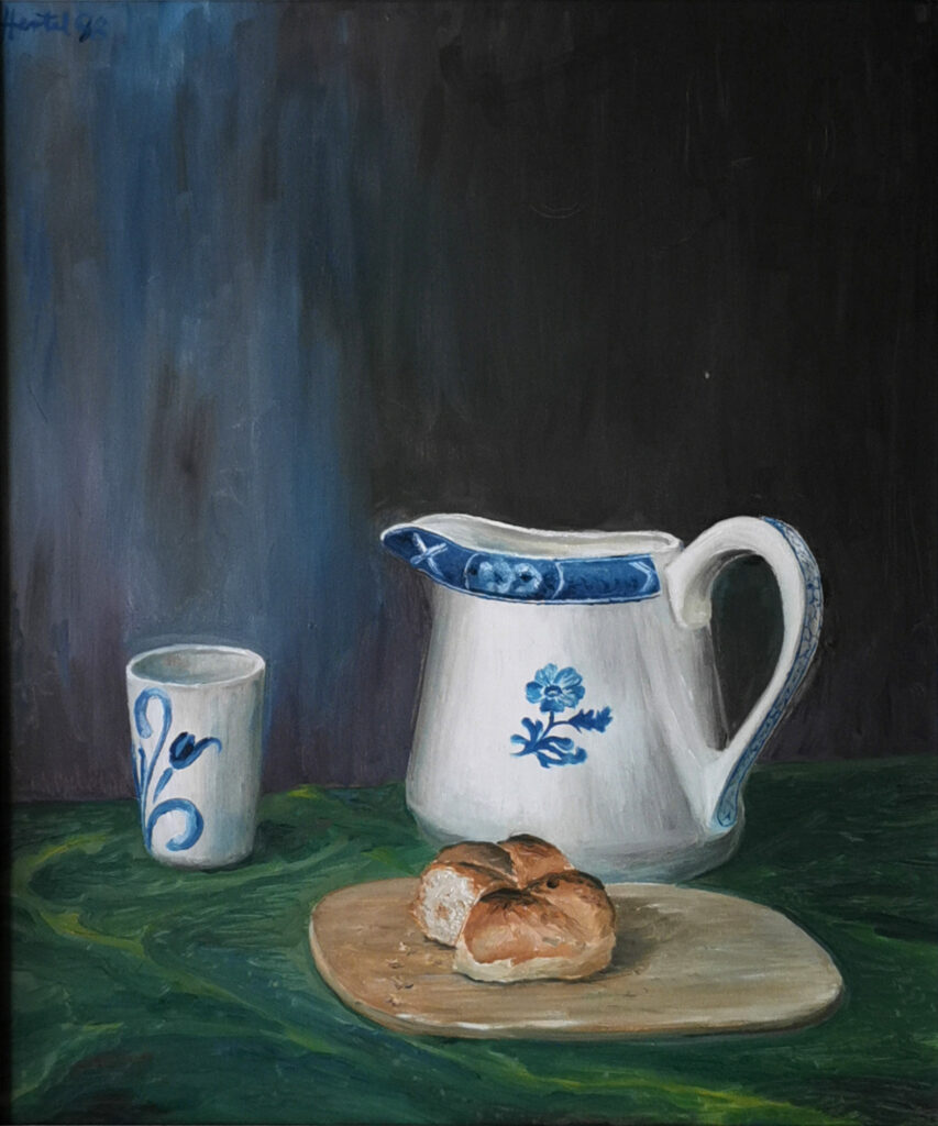 Harald Hertel
Der Milchtopf
Öl auf Leinwand, 60 x 50 cm, 2019
