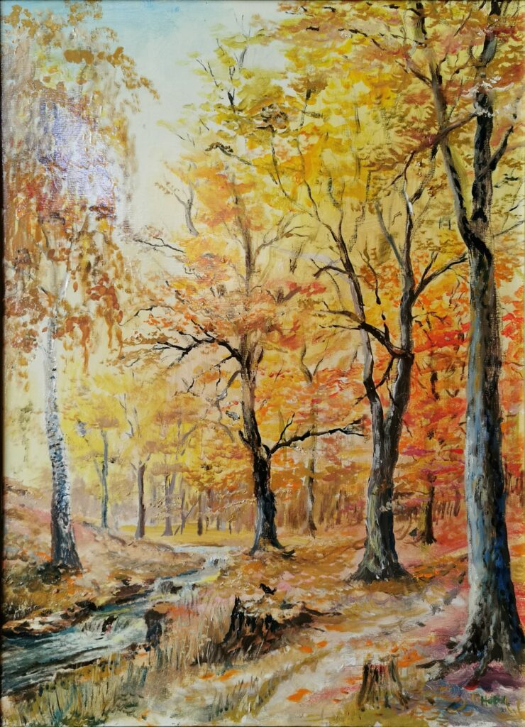 Harald Hertel
Herbstwald
Öl auf Leinwand, 70 x 50 cm, 2021