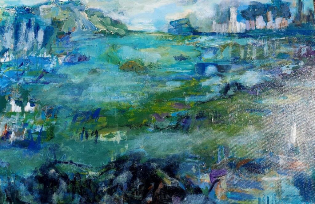 Ruth Genné
Auflösung
Acryl auf Leinwand, 70 x 100 cm, 2023