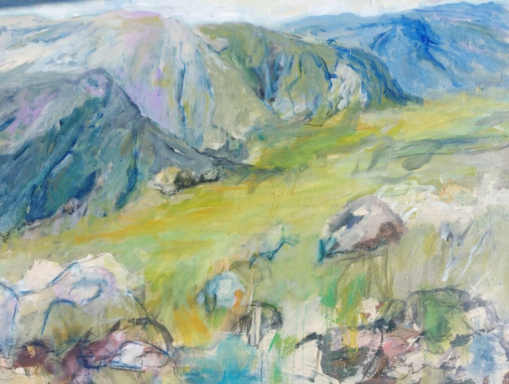 Ruth Genné
Stille
Acryl auf Leinwand, 100 x 120 cm, 2023